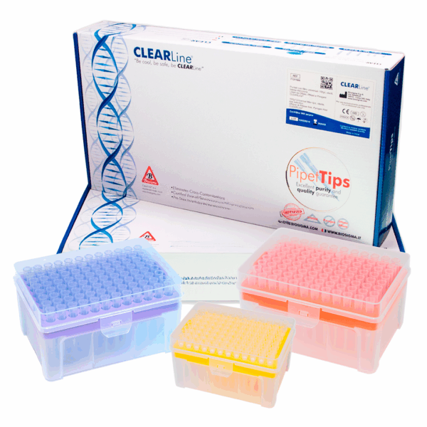 New Biosigma CLEARLine® Filter tips racked sterile